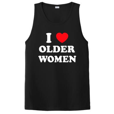 I Love Older Heart Hot Moms Gift PosiCharge Competitor Tank