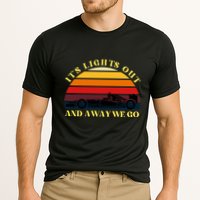 Its Lights Out And Away We Go Retro Sunset Formula Racing Cooling Performance Crew T-Shirt