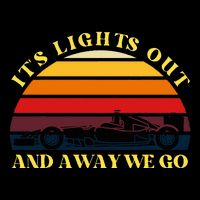 Its Lights Out And Away We Go Retro Sunset Formula Racing Bag