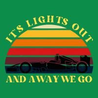 Its Lights Out And Away We Go Retro Sunset Formula Racing Kids T-Shirt