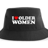 I Love Older Women I Heart Older Women Funny Valentines Day Sustainable Bucket Hat