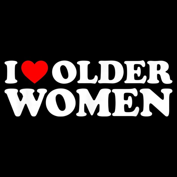 I Love Older Women I Heart Older Women Funny Valentines Day Womens Tank Top
