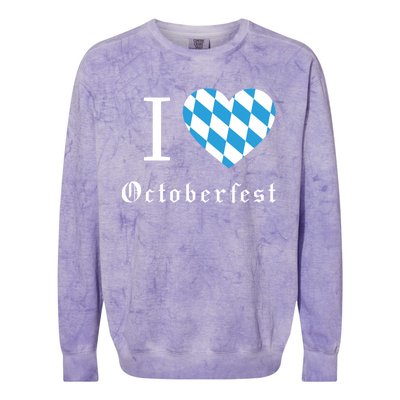 I Love Octoberfest Colorblast Crewneck Sweatshirt