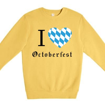 I Love Octoberfest Premium Crewneck Sweatshirt