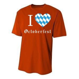 I Love Octoberfest Performance Sprint T-Shirt