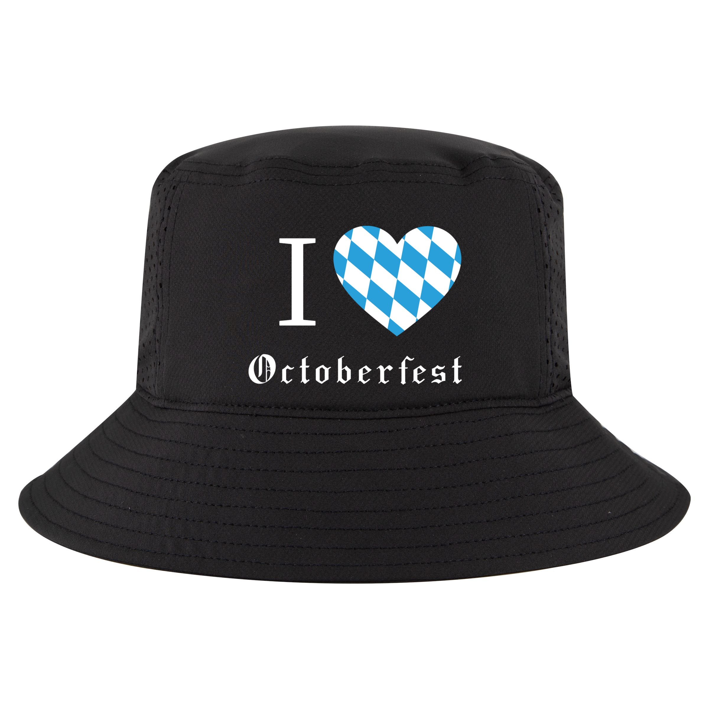 I Love Octoberfest Cool Comfort Performance Bucket Hat