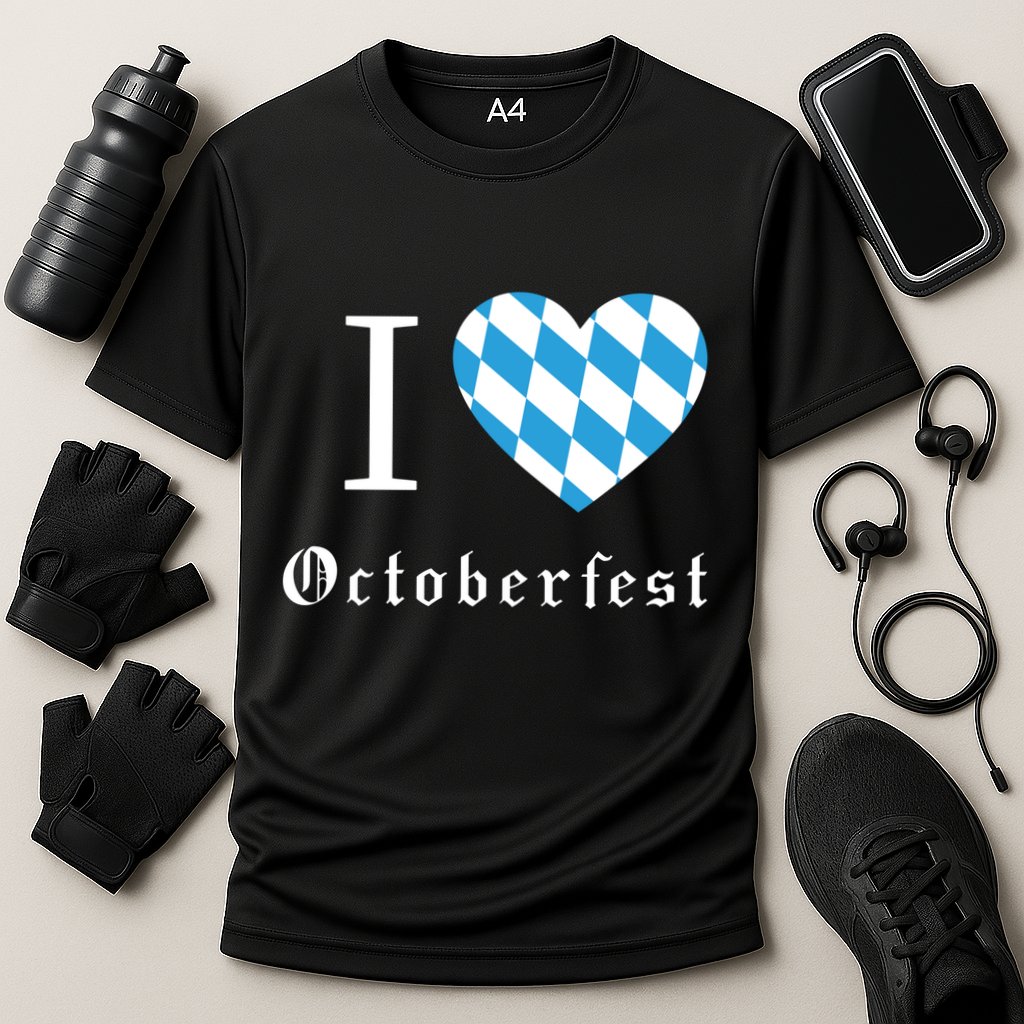 I Love Octoberfest Cooling Performance Crew T-Shirt