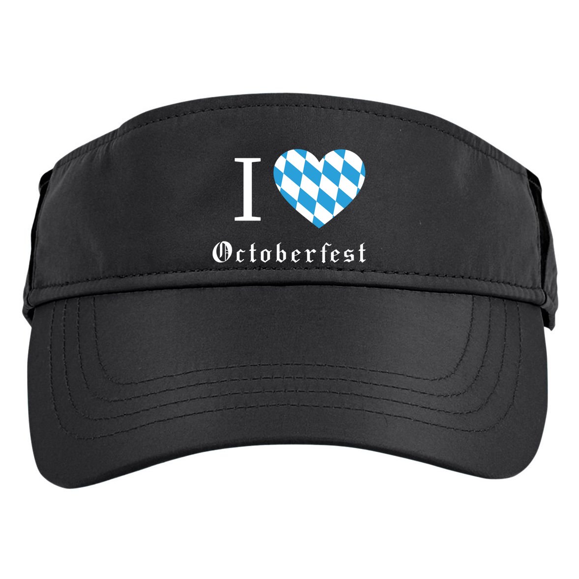 I Love Octoberfest Adult Drive Performance Visor