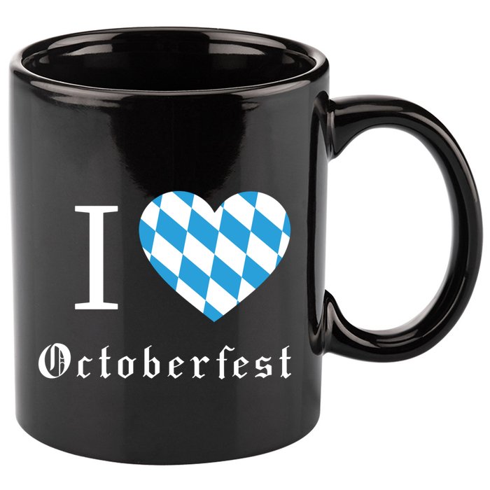 I Love Octoberfest 11oz C Handle Ceramic Mug