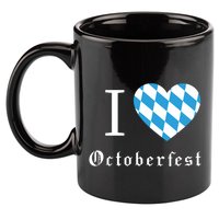 I Love Octoberfest 11oz C Handle Ceramic Mug