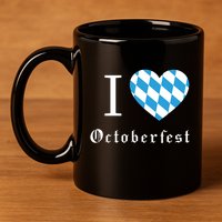 I Love Octoberfest 11oz C Handle Ceramic Mug