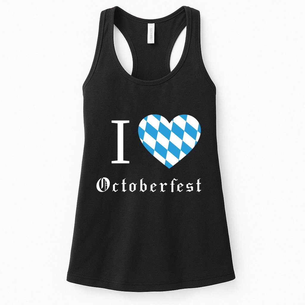 I Love Octoberfest Womens Tank Top