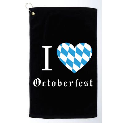 I Love Octoberfest Golf Towel