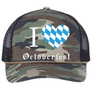 I Love Octoberfest Retro Rope Trucker Hat Cap