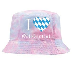 I Love Octoberfest Tie-Dyed Bucket Hat