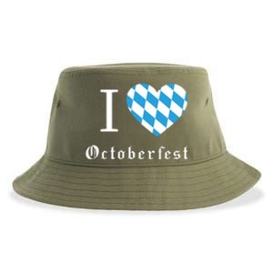 I Love Octoberfest Sustainable Bucket Hat