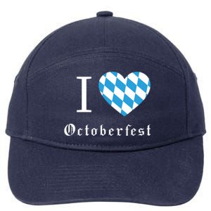 I Love Octoberfest 7-Panel Snapback Hat