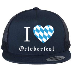 I Love Octoberfest Flat Bill Trucker Hat