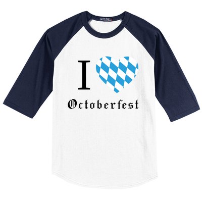 I Love Octoberfest Baseball Sleeve Shirt