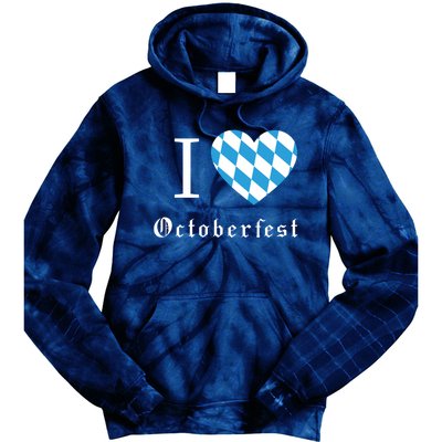 I Love Octoberfest Tie Dye Hoodie