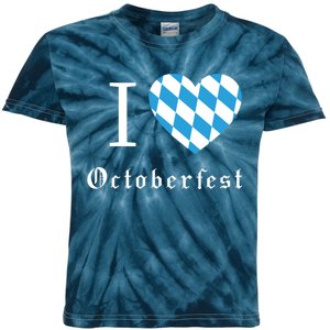 I Love Octoberfest Kids Tie-Dye T-Shirt