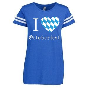 I Love Octoberfest Enza Ladies Jersey Football T-Shirt