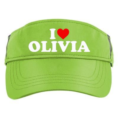 I Love Olivia - Heart  Adult Drive Performance Visor