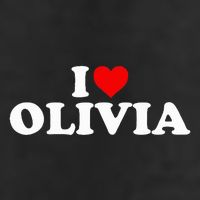 I Love Olivia - Heart  7 Panel Mesh Trucker Snapback Hat