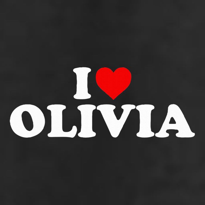 I Love Olivia - Heart  7 Panel Mesh Trucker Snapback Hat