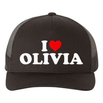 I Love Olivia - Heart  Yupoong Adult 5-Panel Trucker Hat