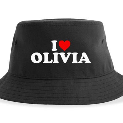 I Love Olivia - Heart  Sustainable Bucket Hat