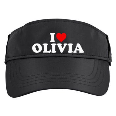 I Love Olivia - Heart  Adult Drive Performance Visor