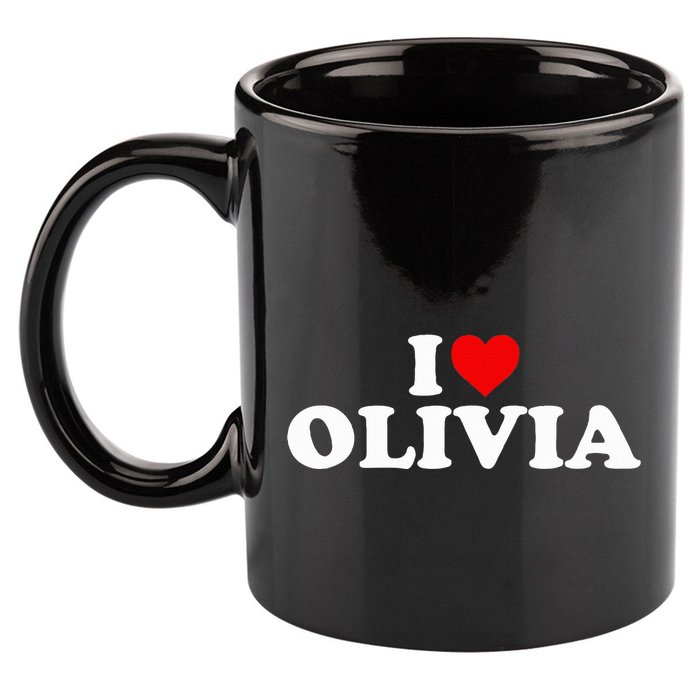 I Love Olivia - Heart  11oz C Handle Ceramic Mug