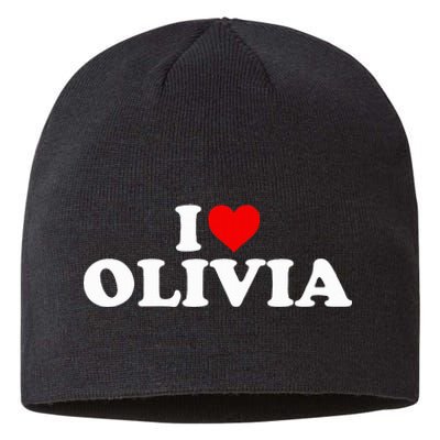 I Love Olivia - Heart  Sustainable Beanie