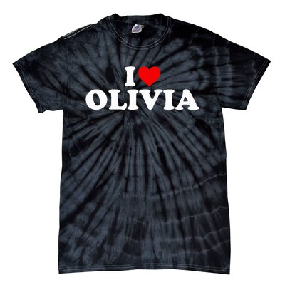 I Love Olivia - Heart  Tie-Dye T-Shirt