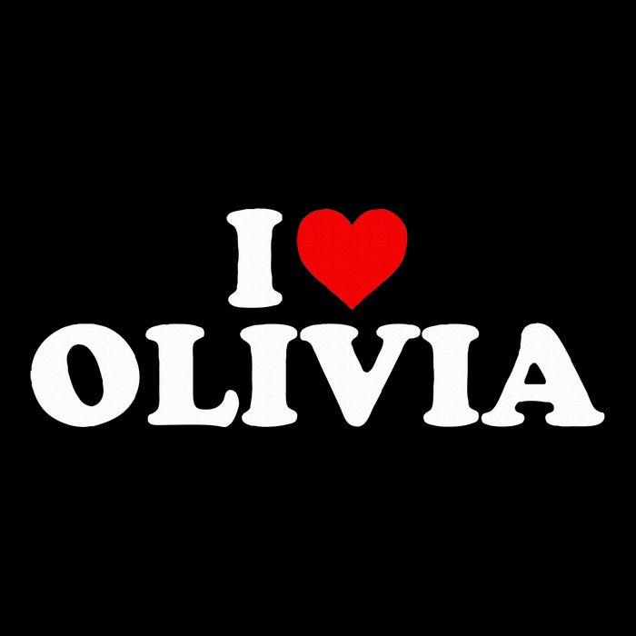 I Love Olivia - Heart  Zip Tote Bag
