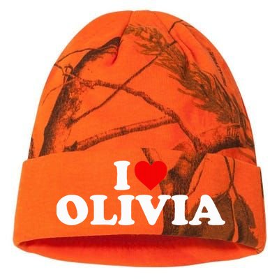 I Love Olivia - Heart  Kati Licensed 12" Camo Beanie