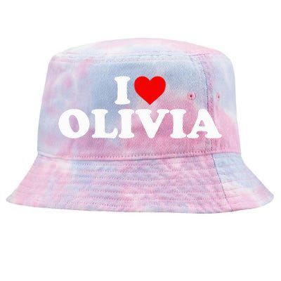 I Love Olivia - Heart  Tie-Dyed Bucket Hat