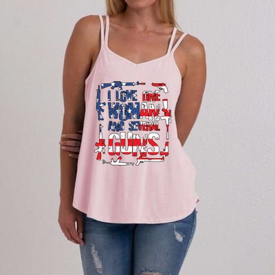 I Love One Woman And Several Guns Women's Strappy Tank