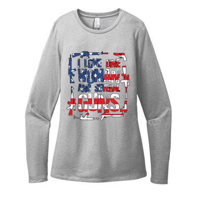 I Love One Woman And Several Guns Womens CVC Long Sleeve Shirt