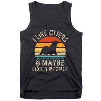 I Like Otters And Maybe 3 People Otter Lover Retro Vintage Tank Top