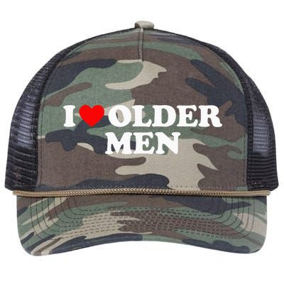 I Love Older M.E.N Retro Rope Trucker Hat Cap