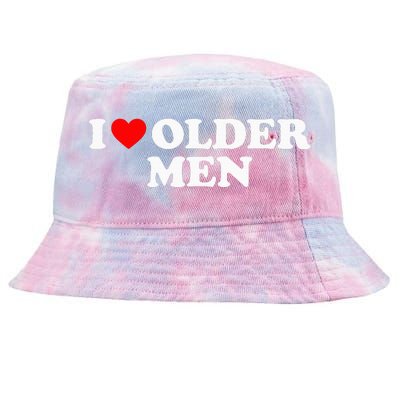 I Love Older M.E.N Tie-Dyed Bucket Hat