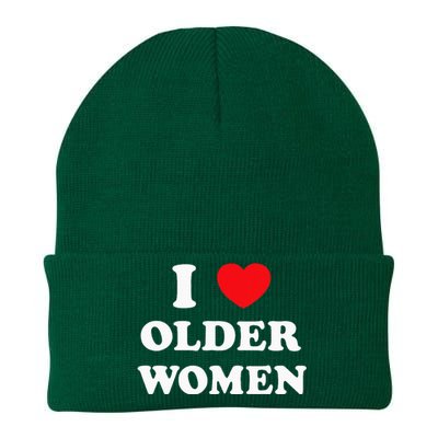 I Love Older Women Heart Hot Moms Knit Cap Winter Beanie