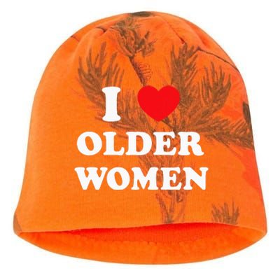 I Love Older Women Heart Hot Moms Kati - Camo Knit Beanie