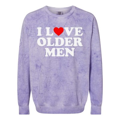 I Love Older Colorblast Crewneck Sweatshirt