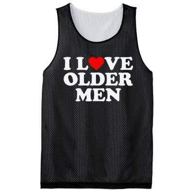 I Love Older Mesh Reversible Basketball Jersey Tank