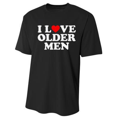 I Love Older Performance Sprint T-Shirt