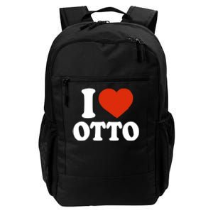 I Love Otto I Heart Otto Red Heart Valentine Daily Commute Backpack