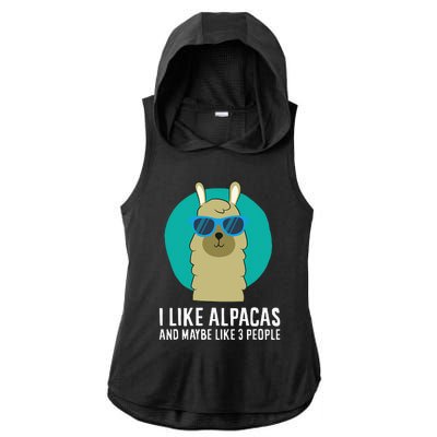 I Like Orcas and Maybe 3 People Orca Killer Whale Retro Ladies PosiCharge Tri-Blend Wicking Draft Hoodie Tank